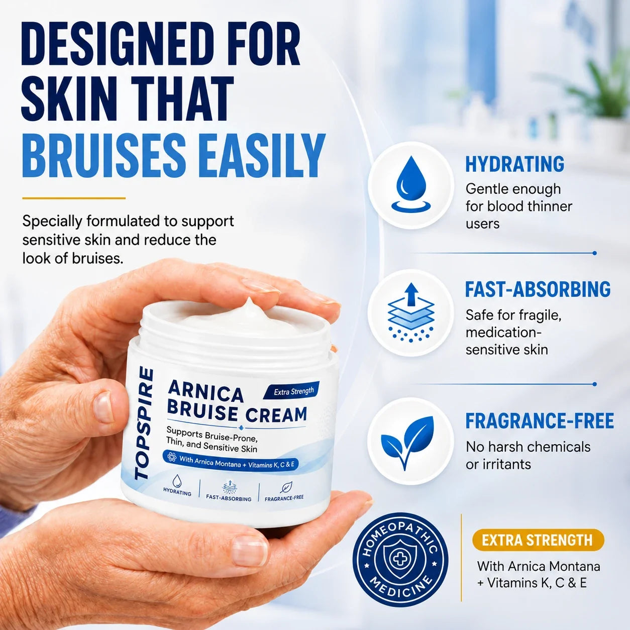 💥100K+ SOLD💕 TOPSPIRE® Arnica Bruise Cream - Repair Bruises & Strengthen Fragile Skin
