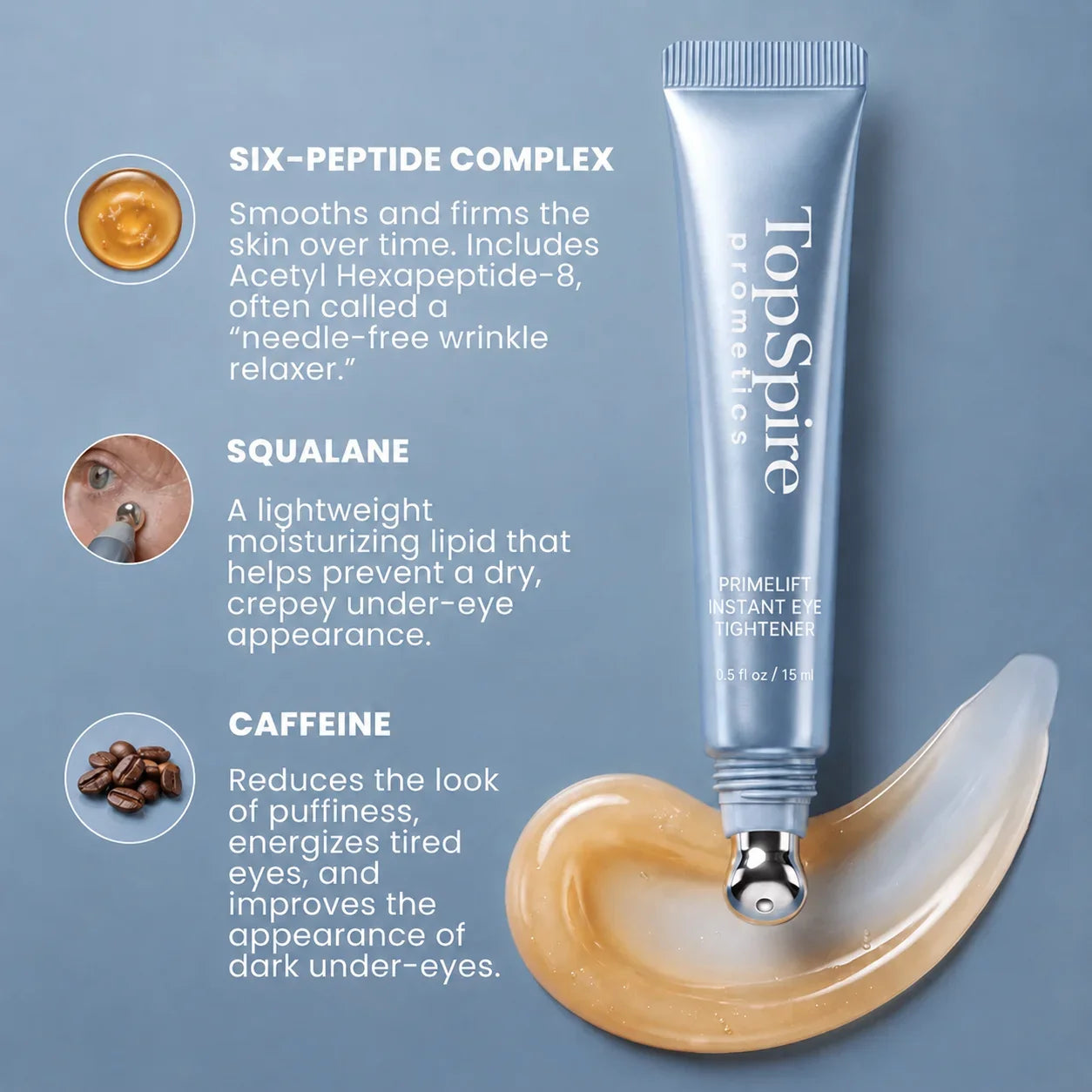 🌸Topspire Instant Eye Tightener – New Formula, Ultimate Lift & Smooth Finish ✨